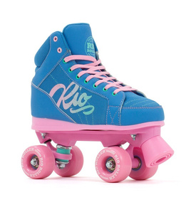 Wrotki RIO ROLLER LUMINA QUAD SKATES Niebiesko-Różowy