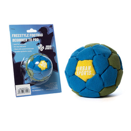 Zośka Footbag Miejskie Sporty 32 Panele Green Blue Flower