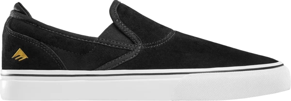 Buty EMERICA Wino G6 Slip-On Czarny/Biały/Złoty