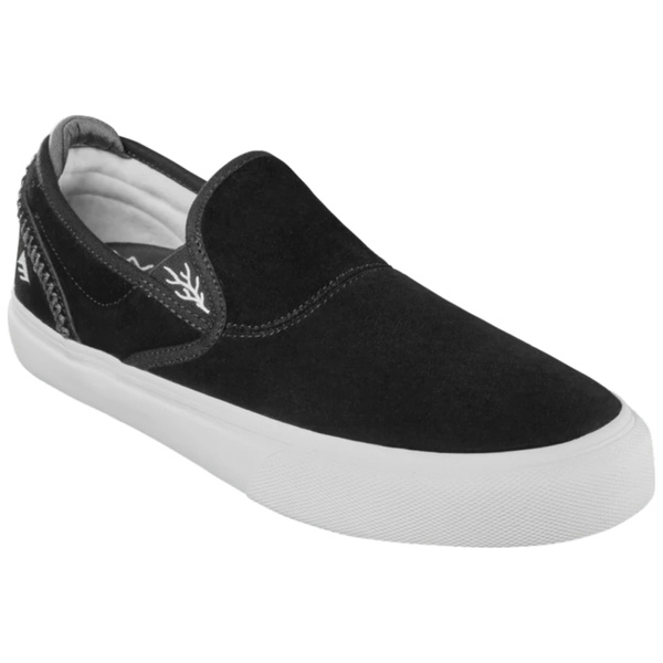 Buty EMERICA Wino G6 Slip-On X Kevin Baekkel Czarny/Biały/Biały 