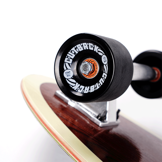Deska Surfskate Cutback z drewnem różanym - Fat Wave 32"