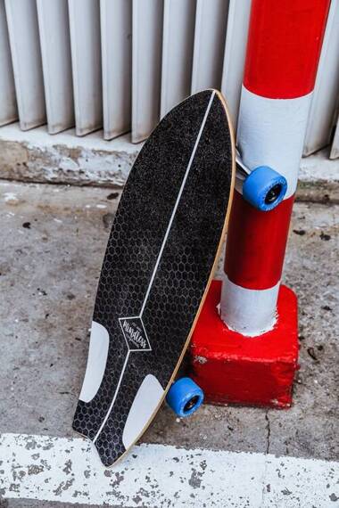Deska Surfskate Mindless Surf Skate Fish Tail Biała 29,5"