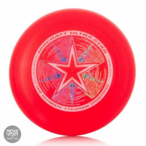 Dysk Frisbee DISCRAFT Ultra-Star 175gr Bright Red