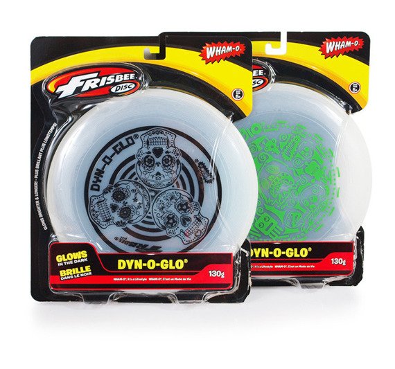 Dysk Frisbee Wham-0 130g Dyn-o Glow Clear Black