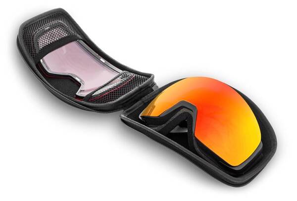 Gogle na snowboard i narty REKD Ascent MagSphere Snow Goggle Kit Black/Chromatic Torch M/L