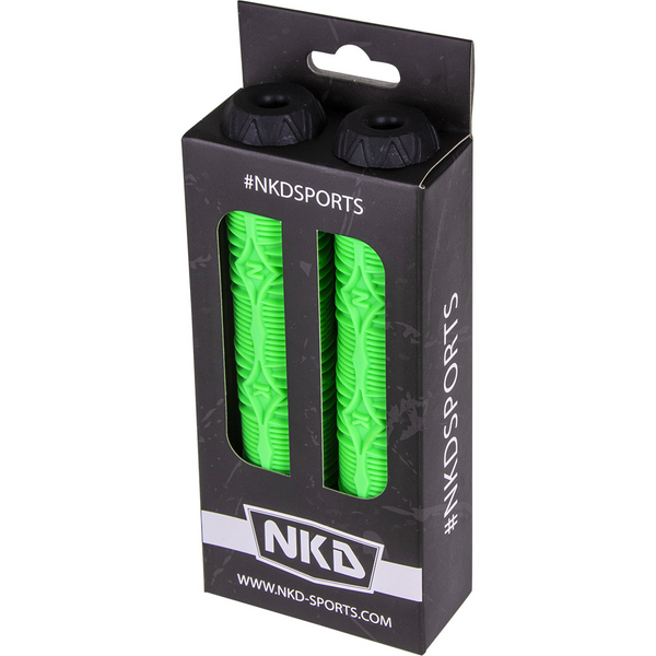 Gripy Rączki do Hulajnogi Wyczynowej NKD Diamond Scooter Hand Grips Neogreen 165 mm