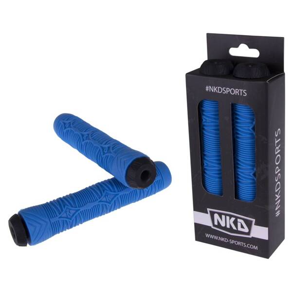 Gripy Rączki do Hulajnogi Wyczynowej NKD Diamond Scooter Hand Grips Niebieski 165 mm