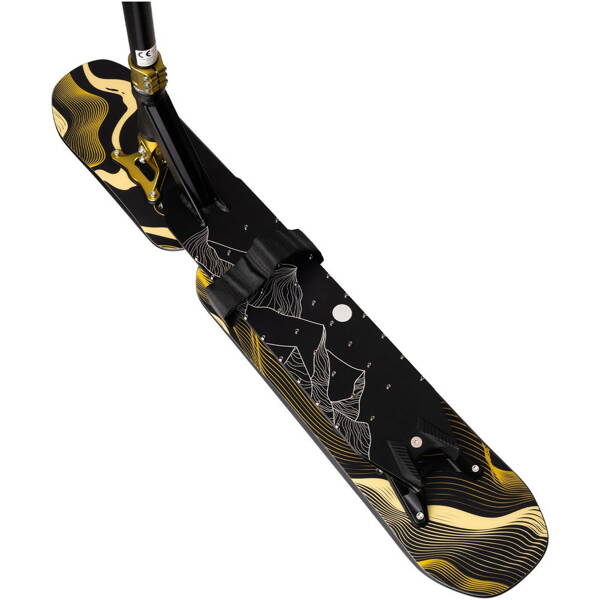 Hulajnoga Wyczynowa na śnieg NKD Pro Snow Stunt Scooter Czarno-Złoty wys. 93 cm