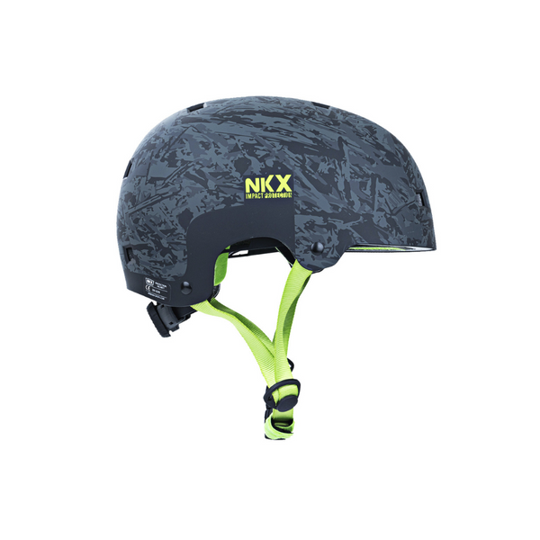 Kask Na Deskorolkę Hulajnogę NKX Brain Saver BCG Czarno-Zielony L