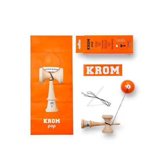 Kendama Krom POP LOL Pomarańczowy