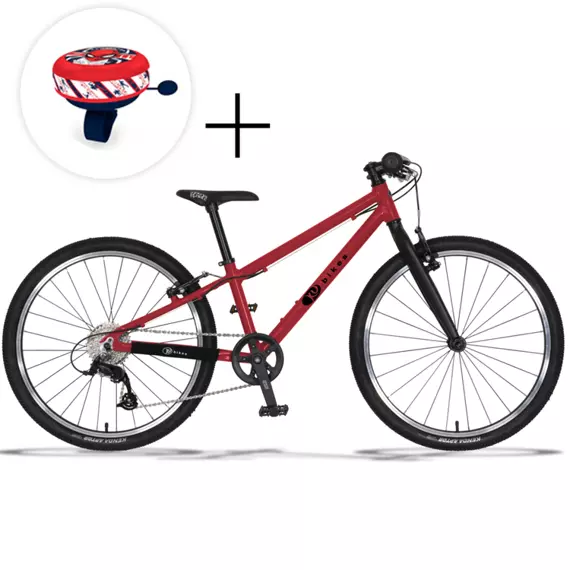 Lekki rower dla dzieci KUbikes 24S Czerwony