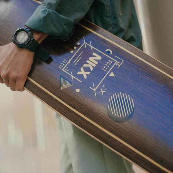 Longboard do dancingu NKX Geometric Gold 122 cm