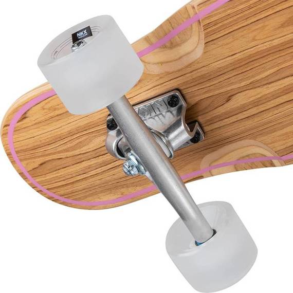 Longboard do dancingu NKX Geometric Olive Pink 112 cm