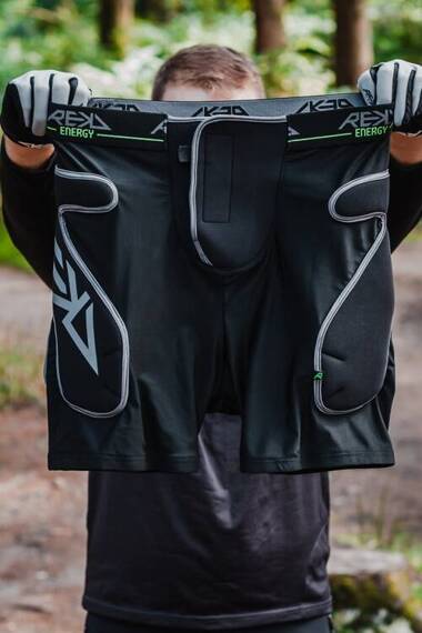 Spodenki ochronne REKD Energy Impact Shorts Czarne XL