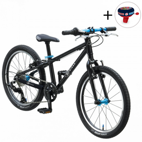 Superlekki rower dla dzieci KUbikes 20L Czarno-Niebieski