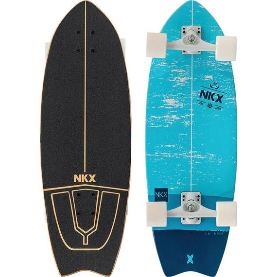 Surfskate Deskorolka Do Surfingu NKX Maverick Blue 31"