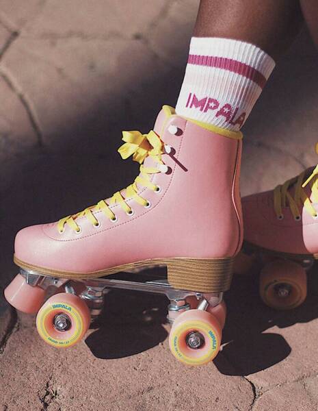 Wrotki Impala Quad Skate Różowo-Żółty