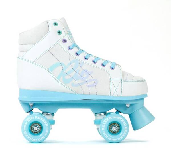 Wrotki RIO ROLLER LUMINA QUAD SKATES Biało-Niebieski