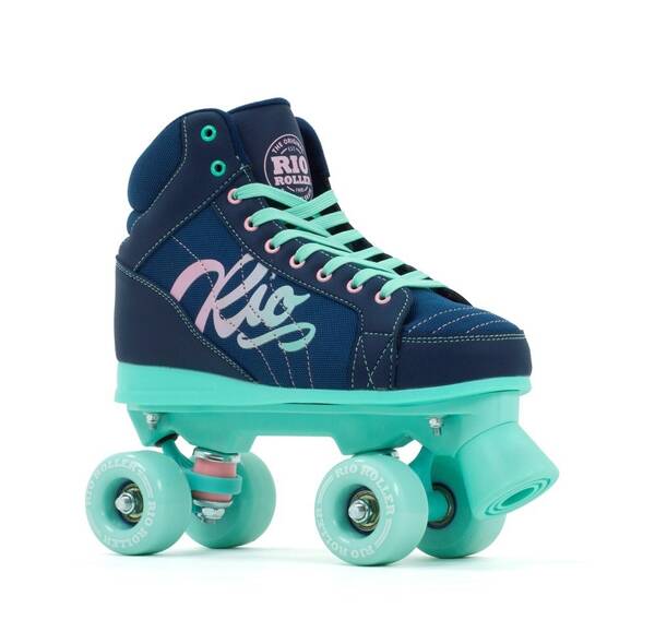 Wrotki RIO ROLLER LUMINA QUAD SKATES Granatowo-Miętowy