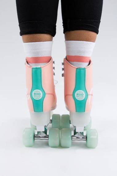 Wrotki RIO ROLLER Script Quad Skates Brzoskwiniowe