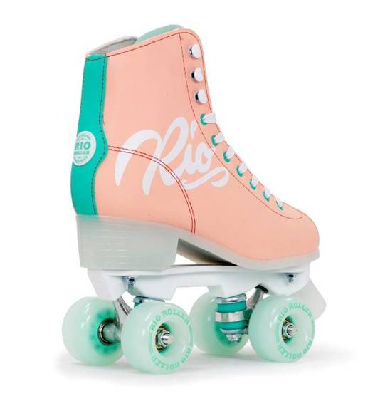 Wrotki RIO ROLLER Script Quad Skates Brzoskwiniowe