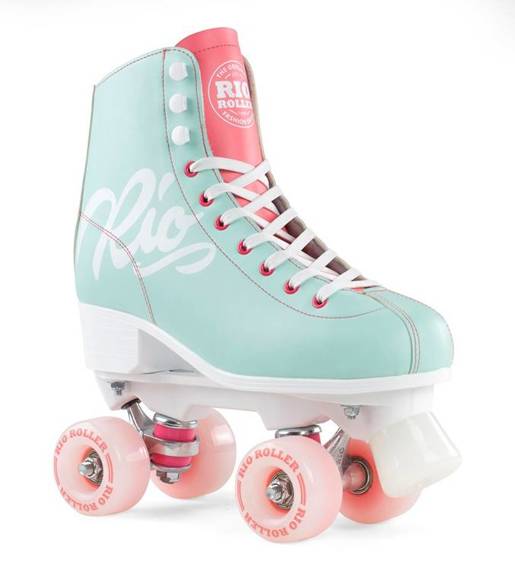 Wrotki RIO ROLLER Script Quad Skates Turkusowe