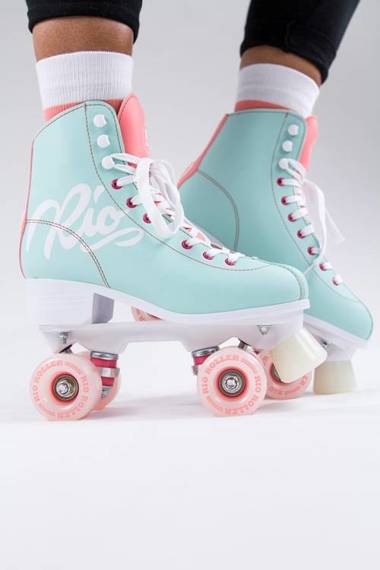 Wrotki RIO ROLLER Script Quad Skates Turkusowe