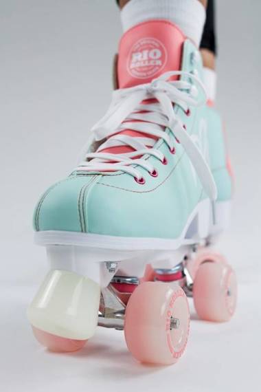 Wrotki RIO ROLLER Script Quad Skates Turkusowe