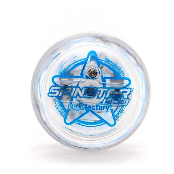 Yoyo Świecące YoYoFactory Spinstar LED Clear Body Niebieskie