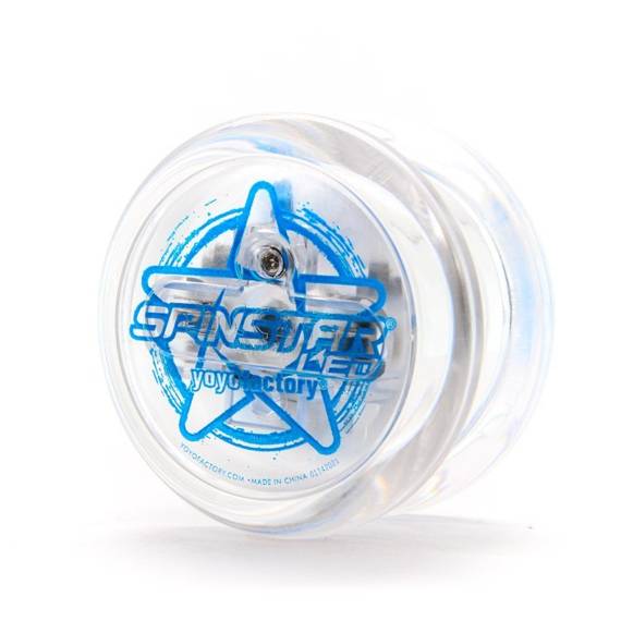 Yoyo Świecące YoYoFactory Spinstar LED Clear Body Niebieskie