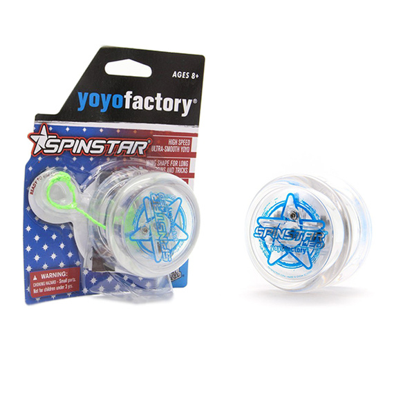 Yoyo Świecące YoYoFactory Spinstar LED Clear Body Niebieskie