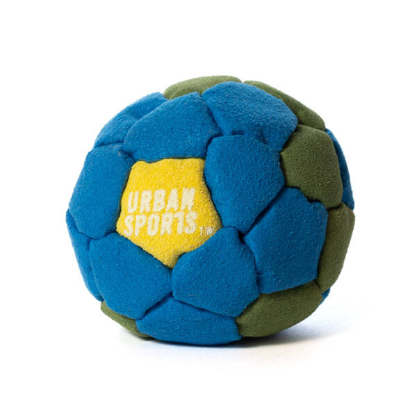 Zośka Footbag Miejskie Sporty 32 Panele Green Blue Flower